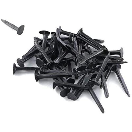 E-outstanding 500pcs Black Iron Stud 13cm Metal Nails Tacks for Shoes Boots Leather Heels Soles Repairs Replacement