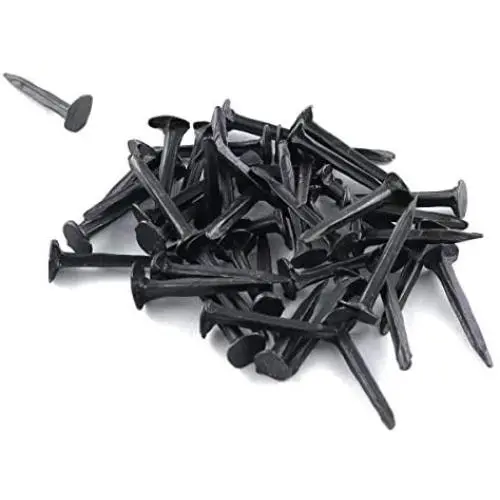 E-outstanding 500pcs Black Iron Stud 13cm Metal Nails Tacks for Shoes Boots Leather Heels Soles Repairs Replacement