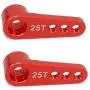 2pcs Steering Servo Arm Horn 25T Kits Metal Parts for 1/8 1/10 RC Hobby Model Car/Boat Futaba HSP HPI Wltoys Himoto Redcat Traxxas Axial (Red) 2pcs Steering Servo Arm Horn 25T Kits Metal Parts for 1/8 1/10 RC Hobby Model Car/Boat Futaba HSP HPI Wltoys Himoto Redcat Traxxas Axial (Red)