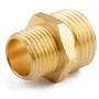 Litorange (4 Pack Industrial Metal Brass Garden Hose to Hose Fitting Connect, Green Thumb Quick Swivel Connector Adapter,Double Female Thread Size 3/4'' x 1/2'' NPT Pipe