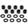 Heavy Metal Suspensions - For 2002-2008 Dodge Ram 1500, 2003-2013 Dodge Ram 2500 and 2003-2012 Dodge Ram 3500 (2WD) 2'' Rear Lift Blocks + Extended Plated U-Bolts Carbon Steel Lift Kit