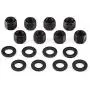 Heavy Metal Suspensions - Fits 1999-2020 Ford F250 F350 Super Duty and Ford Excursion Lift Leveling 1'' Rear Blocks + Extended Plated U-Bolts High Strength Kit