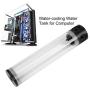 Water Cooling Tank, 190mm / 240mm / 300mm / 400mm50mm Diameter POM Cylindrical CPU Water Cooler Reservoir System Heat Sink Kit for PC Computer(240mm)