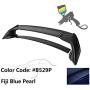 IKON MOTORSPORTS, Trunk Spoiler Compatible With 2006-2011 Honda Civic, Painted #B529P Fiji Blue Pearl ABS Exterior Trunk Rear Spoiler Wing Tail Roof Top Lid, 2007 2008 2009 2010