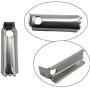 Universal 2 PCS Silver Non-Slip Automatic Car Gas Brake Pedal Cover Pad Metal Plastic Car Gas Brake Foot Pedal Pad Cover Accelerator