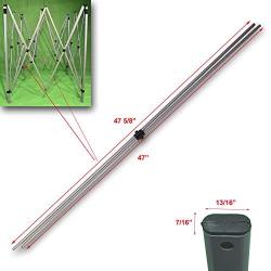 Quest Q64 10 x 10 Slant Leg Instant Up Canopy X Truss Bars Replacement Parts Repair