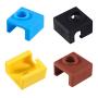 3D Printer Heater Block Silicone Cover, Aokin MK7 MK8 MK9 Silicone Sock for MK7/8/9 3D Printer Hotend Extruder, Creality CR-10, S4, S5, Ender 3, Anet A8, 4 Pcs