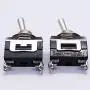 Twidec /3Pcs Heavy Duty Rocker Toggle Switch 20A 125V SPST 2 Position 2 Pin ON/Off Switch with Metal Bat Waterproof Boot Cap Cover Ten-1021