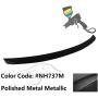 IKON MOTORSPORTS Trunk Spoiler Compatible With 2008-2012 Honda Accord Coupe 2-Door, Factory Style Painted #NH737M Polished Metal Metallic ABS Rear Wing