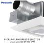 Panasonic FV-0811VFL5E WhisperFit EZ Retrofit Ventilation Fan with Light, 80 or 110 CFM