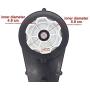 weelye 24V 30000RPM Gearbox with High Torque 24V DC Motor for Kids Ride on Car SUV Parts, Electric Motor with Gear Box High Speed RS550 DC Motor Match Children Ride on Toys Accessories