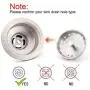 KONE 2PCS Kitchen Sink Basket Strainer Replacement for 3-1/2 Inch Standard Drains Brushed Stainless Steel Body Metal Center Knob with Rubber Stopper KONE 2PCS Kitchen Sink Basket Strainer Replacement for 3-1/2 Inch Standard Drains Brushed Stainless Steel Body Metal Center Knob with Rubber Stopper
