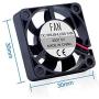 Smraza Compatible with Raspberry Pi 4 Fan with 4PCS Aluminum Heatsinks, DC 5V Cooling Fan for Raspberry Pi 4, Fan for Raspberry Pi 4 Model B, 3 B+, Pi 3, Pi 2, Size:30x30mm (Black Fan)