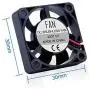 Smraza Compatible with Raspberry Pi 4 Fan with 4PCS Aluminum Heatsinks, DC 5V Cooling Fan for Raspberry Pi 4, Fan for Raspberry Pi 4 Model B, 3 B+, Pi 3, Pi 2, Size:30x30mm (Black Fan)