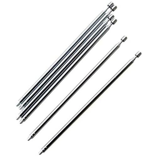 weelye 6 Pcs Universal Telescopic Metal Long Antenna， for Remote Control Accessory Childrens Electric Ride on Toys RC Car Replacement Parts
