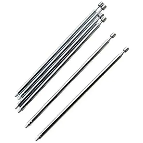 weelye 6 Pcs Universal Telescopic Metal Long Antenna， for Remote Control Accessory Childrens Electric Ride on Toys RC Car Replacement Parts