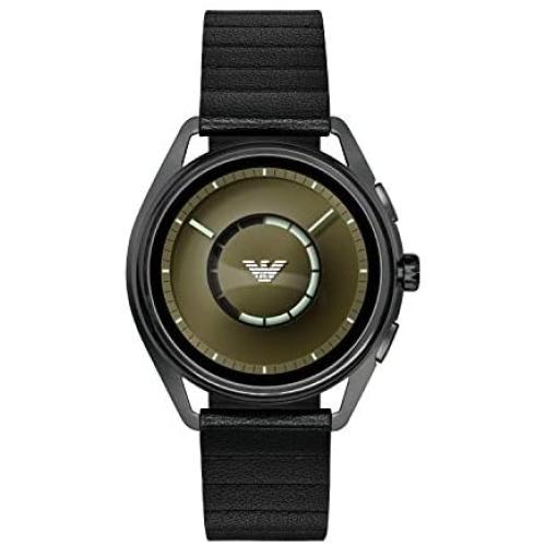 Emporio Armani Mens Smartwatch 2 Powered with Wear OS by Google with Heart Rate, GPS, NFC, and Smartphone Notifications