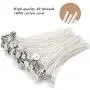 EricX Light 100 Piece Cotton Candle Wick 6'' Pre-Waxed for Candle Making,Candle DIY EricX Light 100 Piece Cotton Candle Wick 6'' Pre-Waxed for Candle Making,Candle DIY