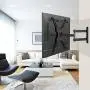Full Motion TV Wall Mount Bracket Articulating Arms Swivels Tilts Extension Rotation for Most 13-55 Inch LED LCD Flat Curved Screen TVs, Max VESA 400x400mm up to 66lbs by Pipishell