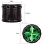 Quality Aluminium Herb Grinder By Fengli, 2.5’’ Large 4-part Spice Herb Grinder with Pollen Screen,Green