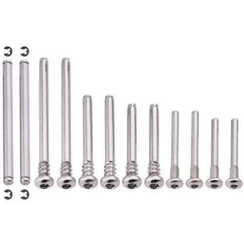 HobbyPark Complete Suspension Screw Pin Set for 1/10 Scale Traxxas Rustler/Stampede/Bandit, Replacement of Parts 3640 2640 (12-Pack) HobbyPark Complete Suspension Screw Pin Set for 1/10 Scale Traxxas Rustler/Stampede/Bandit, Replacement of Parts 3640 2640 (12-Pack)