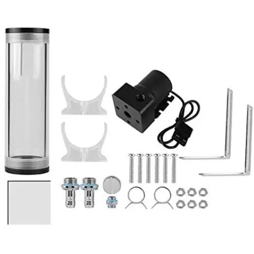 CPU Water Cooler System for PC,Cylinder Water Cooling Tank Heat Sink,50m Diameter & 160mm Long Computer Heat Dissipation Water Cooling Tank 800L/H Water Flow Mini DC Cooling Pump Liquid (160mm) CPU Water Cooler System for PC,Cylinder Water Cooling Tank Heat Sink,50m Diameter & 160mm Long Computer Heat Dissipation Water Cooling Tank 800L/H Water Flow Mini DC Cooling Pump Liquid (160mm)