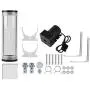 CPU Water Cooler System for PC,Cylinder Water Cooling Tank Heat Sink,50m Diameter & 160mm Long Computer Heat Dissipation Water Cooling Tank 800L/H Water Flow Mini DC Cooling Pump Liquid (160mm) CPU Water Cooler System for PC,Cylinder Water Cooling Tank Heat Sink,50m Diameter & 160mm Long Computer Heat Dissipation Water Cooling Tank 800L/H Water Flow Mini DC Cooling Pump Liquid (160mm)