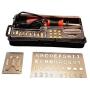 Create Image - Wood Burning Kit - Gourd Pyrography Pen Kit and Woodburner Tool - Dual Temperature Control, 21 PCS Soldering Brass Tips - Free Stencil, Stand and Carrying Case