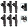Injectors,cciyu 4 Holes Fuel Injectors Set fit for 99-01 for Jeep for Cherokee,99-04 for Jeep for Grand Cherokee/Wrangler,00-03 for Dodge for Ram 2500 Van/Ram 3500 Van 0280155784,6 Pieces