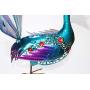 YOUKOOD Garden Outdoor Indoor Decor Statues, Metal Yard Art Peacocks Lawn Ornaments Yard Party Landscape Figurine Decorations (Blue Peacock)