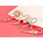 6 PCS 4 Inch Large Electroplating Alloy Bright Metal Safety Pins Scarves Buckle Shawl Clip Jewelry Brooch DIY Accessories for Clothing Locking Ornament Color Random