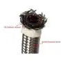 16 Feet 4AN AN4 1/4'' Fuel Line Hose Braided Stainless Steel Oil Gas Fuel Hose CPE Synthetic Rubber Line Silver 16 Feet 4AN AN4 1/4'' Fuel Line Hose Braided Stainless Steel Oil Gas Fuel Hose CPE Synthetic Rubber Line Silver