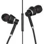 Wired Headphone Metal Earbuds by Amasing Noise Cancelling Stereo Heave Bass Earphones with Micphone Mic with Volume Control，in Ear Headphones Magnetic Design for iPhone 5 6 for Samsung M11 Black