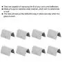 Wind/Rain Deflectors Channel New Metal Universal Clips, 8Pcs Stainless Steel Car Wind/Rain Deflector Channel Fitting Fixing Retaining Clips Fit for HEKO G3 SNED