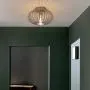 Modern Farmhouse Galvanized Flush Mount Ceiling Light Rustic Metal Cage Semi Flush Mount Light Fixture for Hallway Living Room Kitchen Entryway Bedroom Modern Farmhouse Galvanized Flush Mount Ceiling Light Rustic Metal Cage Semi Flush Mount Light Fixture for Hallway Living Room Kitchen Entryway Bedroom
