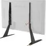 Hemudu Universal Table Top TV Stand Base VESA Pedestal Mount for 27 inch to 55 inch TVs with Cable Management and Height Adjustment,Holds up to 125lbs Hemudu Universal Table Top TV Stand Base VESA Pedestal Mount for 27 inch to 55 inch TVs with Cable Management and Height Adjustment,Holds up to 125lbs