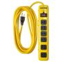 Yellow Jacket 5138N 5138 Metal Surge Protector Strip with 6 Outlets and 15 Foot Cord, Ft