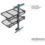Motorized Large Wall Shelves Lift for Garage Storage, Electric Heavy Duty Shelves for Garage, Basement, Laundry Organization. 46.5'' x 28.0''