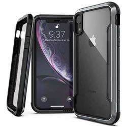 Raptic Shield, Compatible with Apple iPhone X/Xs (Formerly Defense Shield) - Military Grade Drop Tested, Anodized Aluminum, TPU, and Polycarbonate Protective Case for Apple iPhone X/Xs, Black