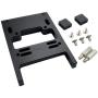 Bonarty Steering Servo Mounting Hardware Kit Metal Mount Bracket with Screws for 1/16 1/16 WPL B14 B24 C14 C24 B16 B36，JJRC Q60 Q61 RC Truck Upgrade Parts - Black