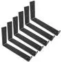 Shelf Brackets 5.5 x 4 Inch, Heavy Duty Black Metal Floating Shelf Bracket, Rustic Farmhouse Decorative Iron L Bracket with Lip/Hook, J Brackets Wall Angel Corner Brace for Wood Shelves - 6 Pack Shelf Brackets 5.5 x 4 Inch, Heavy Duty Black Metal Floating Shelf Bracket, Rustic Farmhouse Decorative Iron L Bracket with Lip/Hook, J Brackets Wall Angel Corner Brace for Wood Shelves - 6 Pack