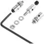 HobbyPark 20pcs 1.3mm Adjustable Pushrod Connector Linkage Stopper & Φ1.2mm x L180mm Steel Z Style Pushrods Parts for RC Airplane Plane Boat Replacement