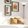 Metro Torchiere Modern Floor Lamp by Light Accents 71'' Tall Floor Light Brushed Nickel Metal with White Shade - Stand Up Lamp - Uplight Pole Light - Standing Lamp (Brushed Nickel)
