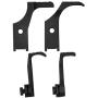 HEEPDD 4Pcs Metal Zipper Press Foot, 240133/240153 240135/240158 Metal Zipper Foot for Industrial Sewing Machine Cantor 111 CONSEW 206RB Brother B837
