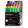 GOTIDEAL Liquid Chalk Markers, 30 colors Premium Window Chalkboard Neon Pens, Including 4 Metallic Colors, Painting and Drawing for Kids and Adults, Bistro & Restaurant, Wet Erase - Reversible Tip