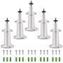 AxPower Metal Wall Mount Adjustable Indoor/Outdoor Aluminium Alloy Security Camera Yard Mount Compatible with Arlo, Arlo Pro 3, Arlo Pro 2, Arlo Ultra, Ring Stick Up Cam (5 Pack, White)