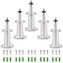 AxPower Metal Wall Mount Adjustable Indoor/Outdoor Aluminium Alloy Security Camera Yard Mount Compatible with Arlo, Arlo Pro 3, Arlo Pro 2, Arlo Ultra, Ring Stick Up Cam (5 Pack, White)