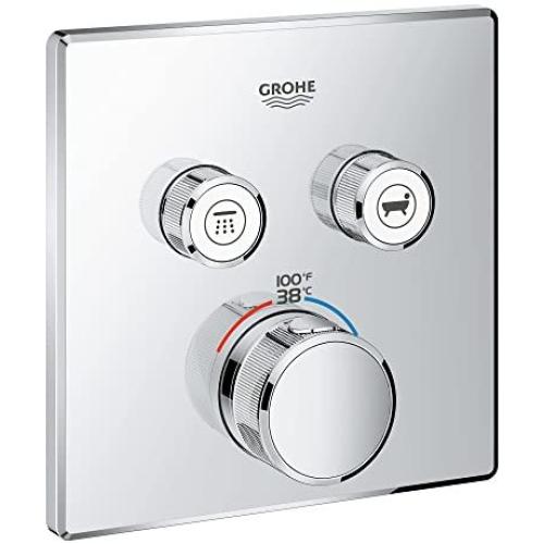 Grohe 29141000 Grohtherm SmartControl Thermostatic Trim, Starlight Chrome