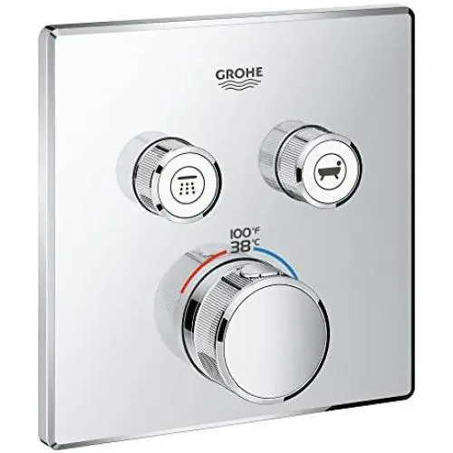 Grohe 29141000 Grohtherm SmartControl Thermostatic Trim, Starlight Chrome Grohe 29141000 Grohtherm SmartControl Thermostatic Trim, Starlight Chrome
