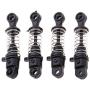 dailymall 4Pcs Shock Absorber Black Plastic for 1/24 Wltoys RC Truck Upgrade Parts